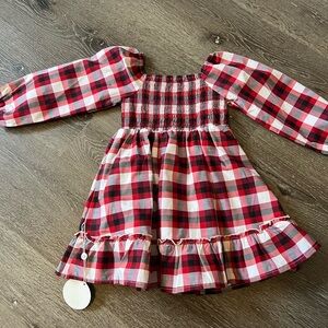 Caden Lane Red and Black Plaid 3t nwt